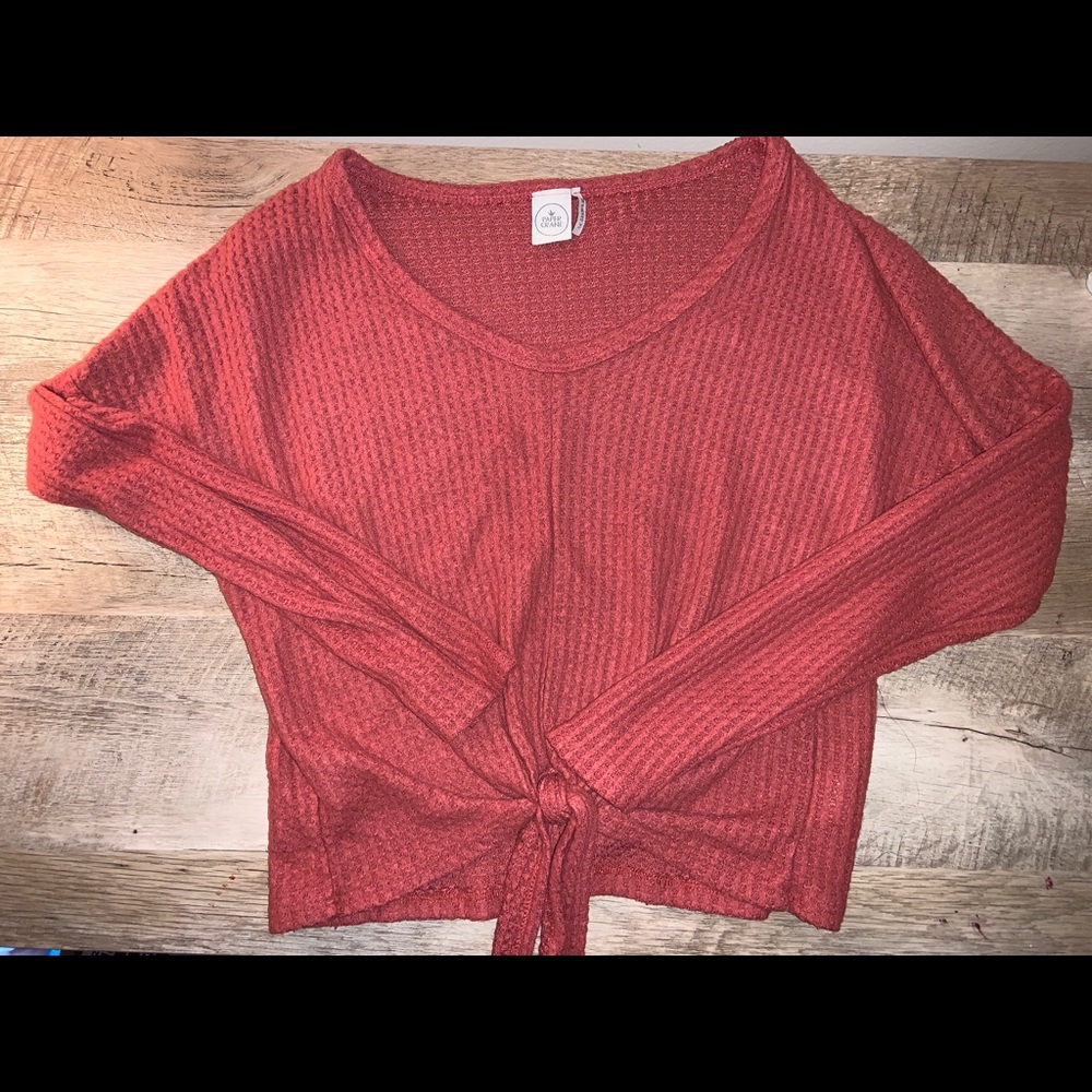 Tie long Sleeve Top